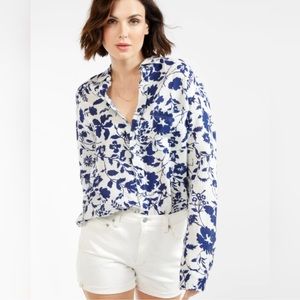 Outerknown Sydney Linen Floral Button Down Shirt